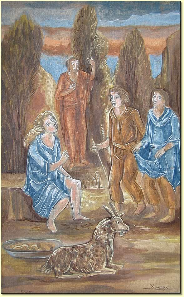 panneau a tempera